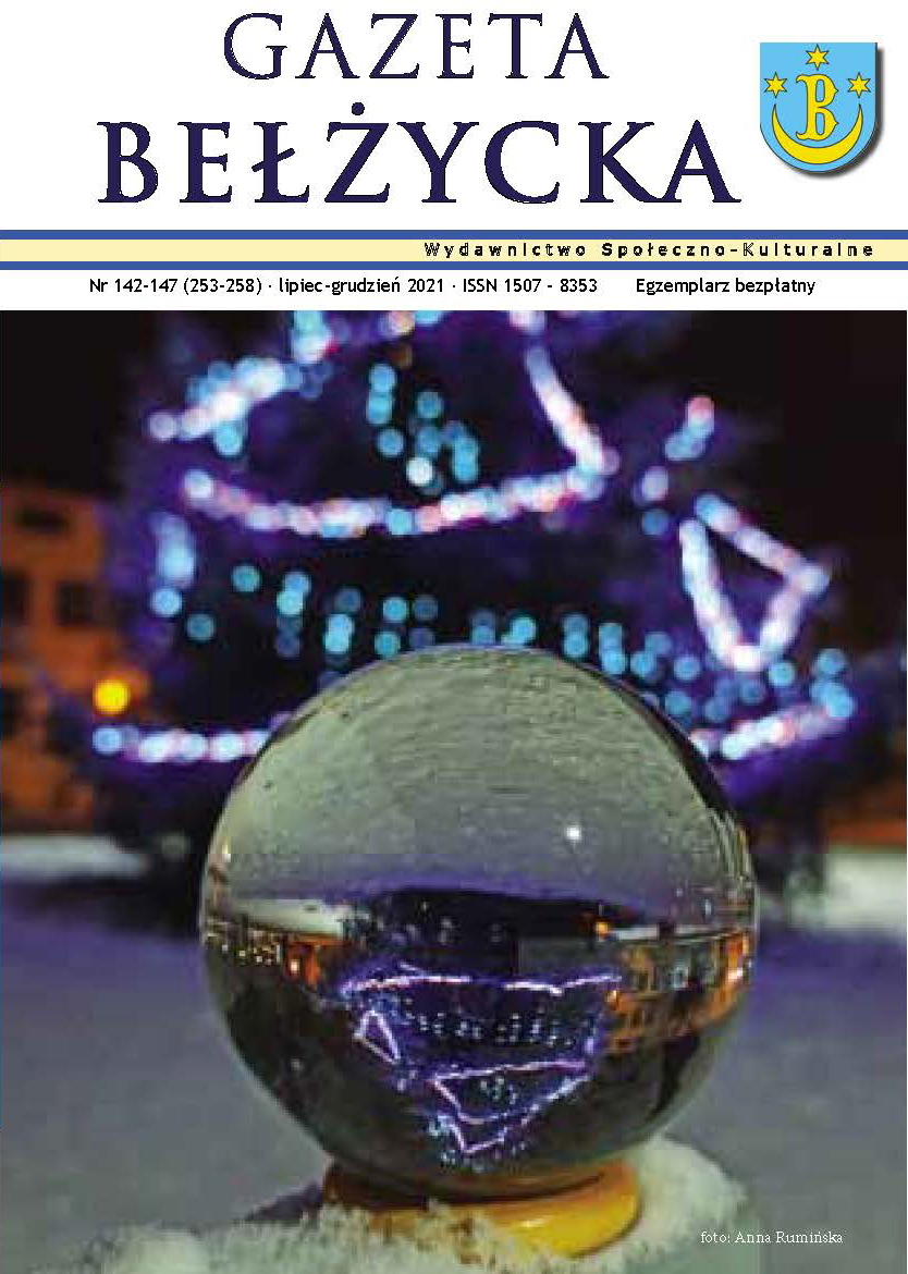 Grafika przedstawia okładkę Gazety Bełżyckiej wydanie lipcowe w roku 2023.